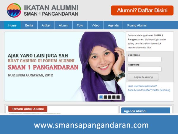 Website Alumni SMAN 1 Pangandaran
