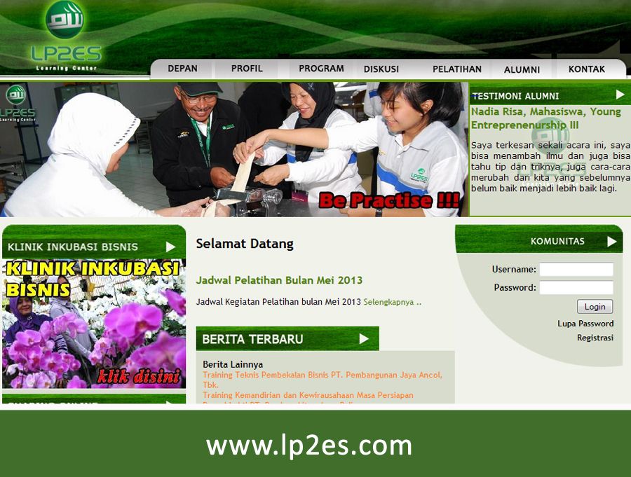 Website LP2ES Daarut Tauhiid