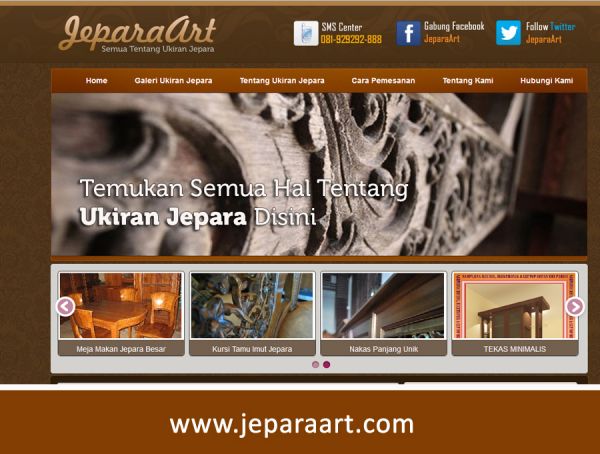 Website Tentang Ukiran JeparaArt
